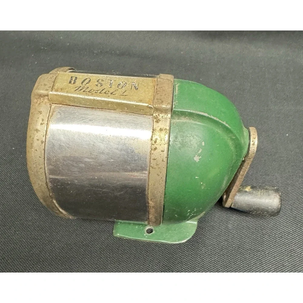 Vintage Boston Model KS Pencil Sharpener Hand Crank